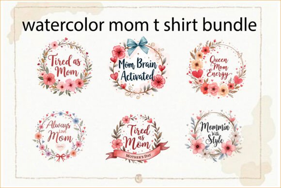 Best Mom Floral T-Shirt Design Bundle: A Versatile Graphics Asset