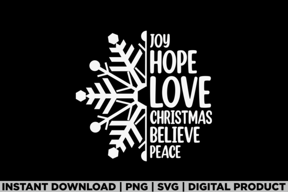 Christmas Half Snowflake Joy: A T-Shirt Design Gem