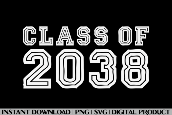 Class of 2038 Grow with Me: A Versatile T-Shirt Design