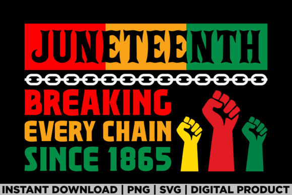 Juneteenth 1865 Freedom: A Versatile T-Shirt Graphics Asset