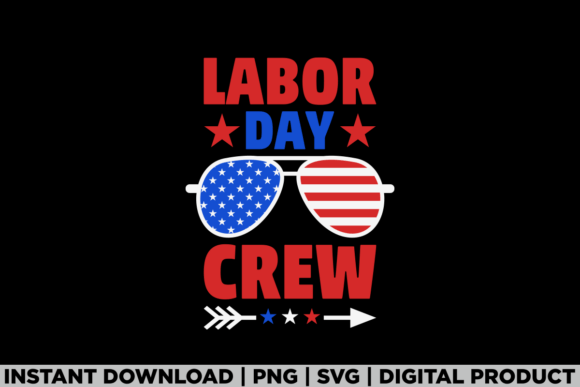 Labor Day Crew: A Versatile Graphics Asset for T-Shirt Designs