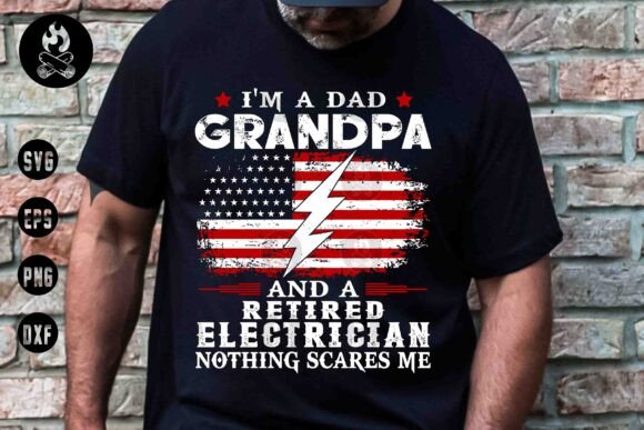 Review: Dad, Grandpa, Retired Electrician SVG for T-Shirt Designs