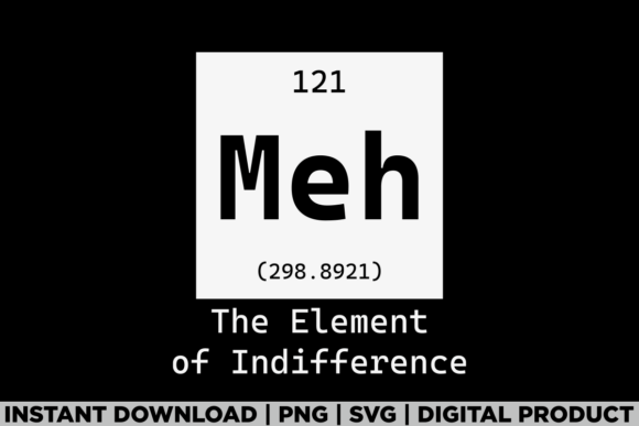 Reviewing Meh Element of Indifference for T-Shirt Graphics