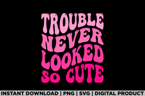 Trouble Never Looked so Cute: A T-Shirt Design Gem